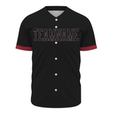 Custom Black Black-White Authentic Baseball Jersey
