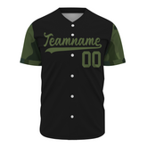Custom Black Green Two Tone Authentic Baseball Jersey