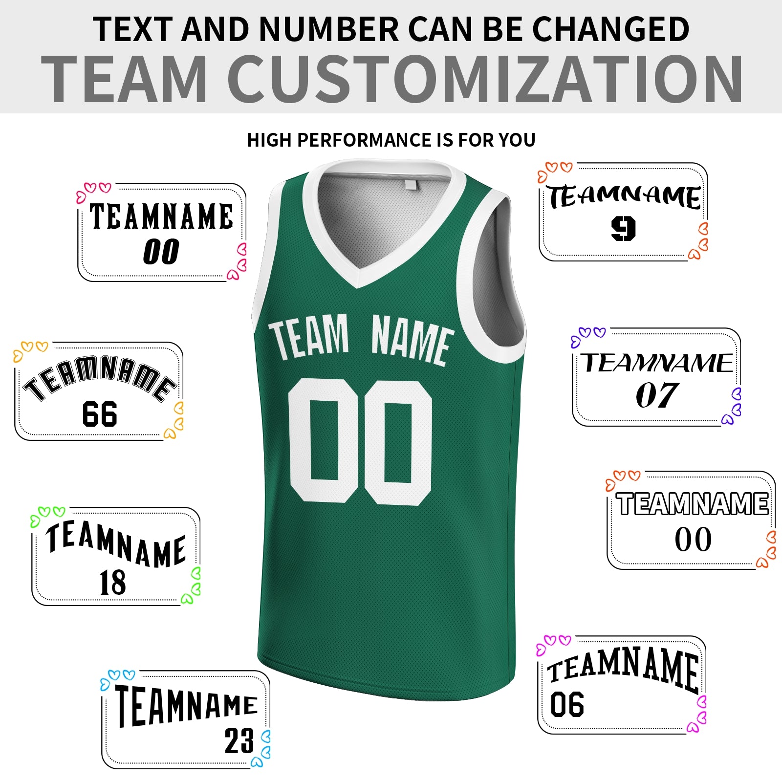 Custom  Blackish Green Yellow-White V-Neck Rib-Knit Basketball Jersey
