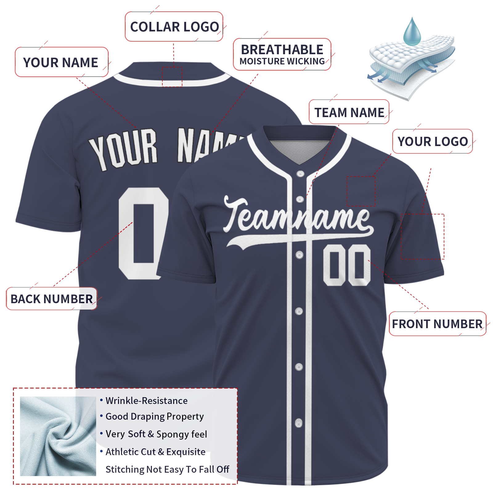 Customized Baseball Jersey for Men, Personalized Baseball Jersey   Custom Sports Fans Shirts Kids Youth Women