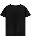 Black Casual Women's T-Shirt Casual Black T-Shirt for Women Print Perfect for Everyday Use
