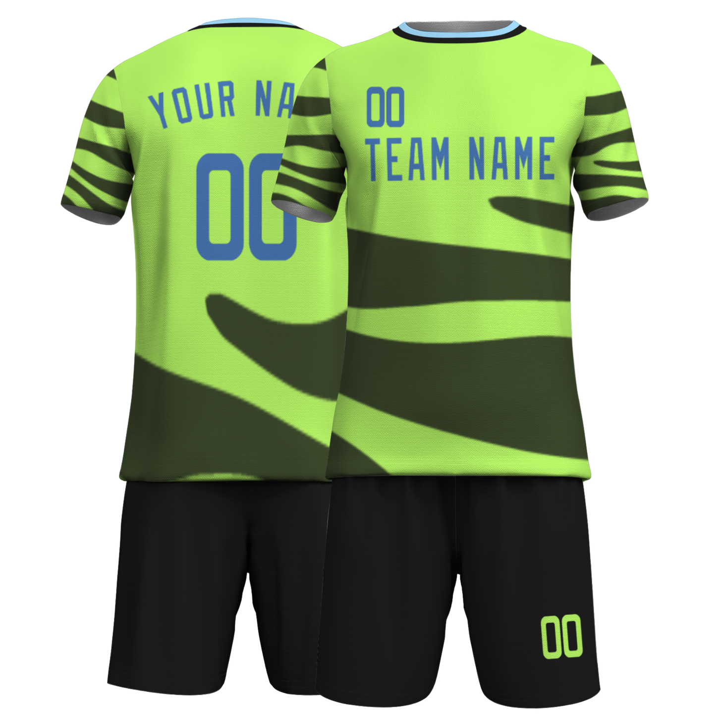 Custom White Black-White Sublimation Soccer Uniform Jersey
