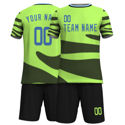 Custom White Black-White Sublimation Soccer Uniform Jersey