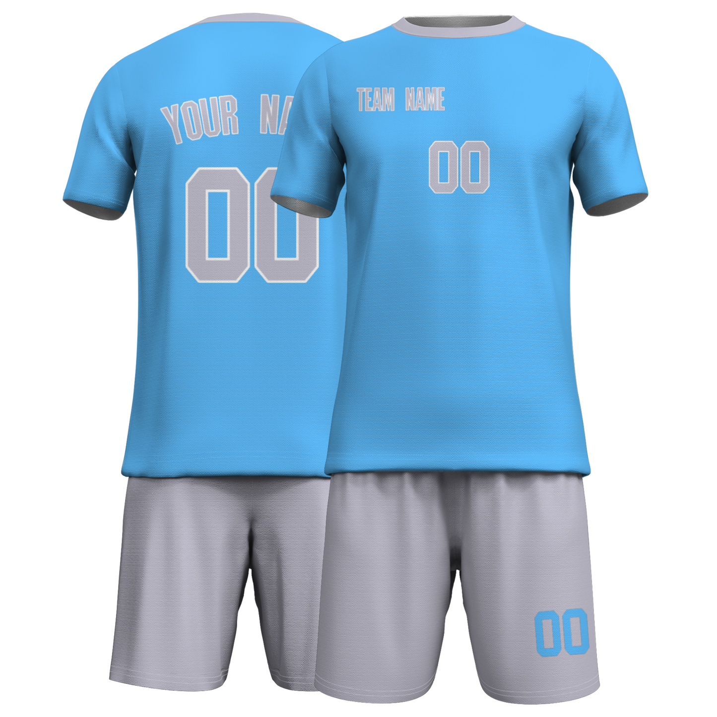 Custom White Yelow Sublimation Soccer Uniform Jersey