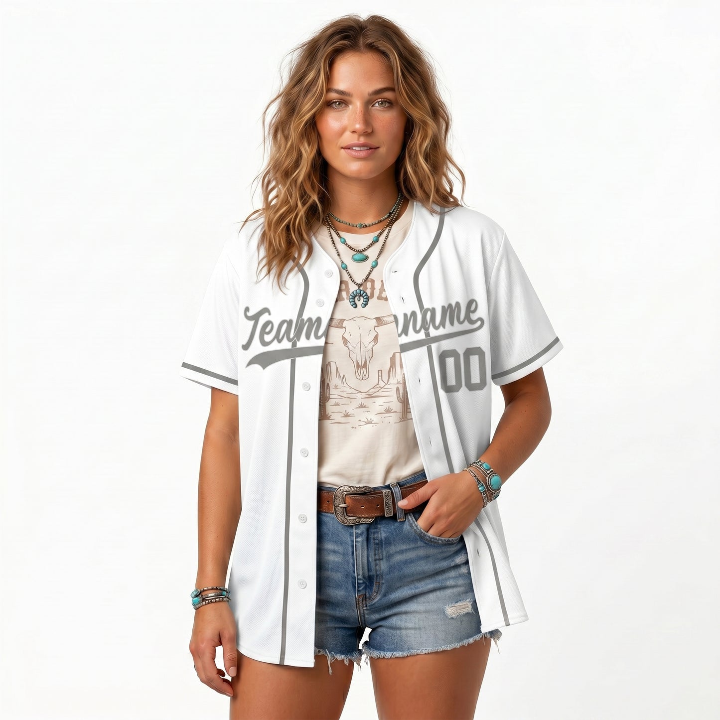 Custom Baseball Jersey - Personalized White Shirt with Grey Piping - Full Sublimation for Men Women- Personalized Team Sportswear printed or Stitched Name Number (Size S-8XL)