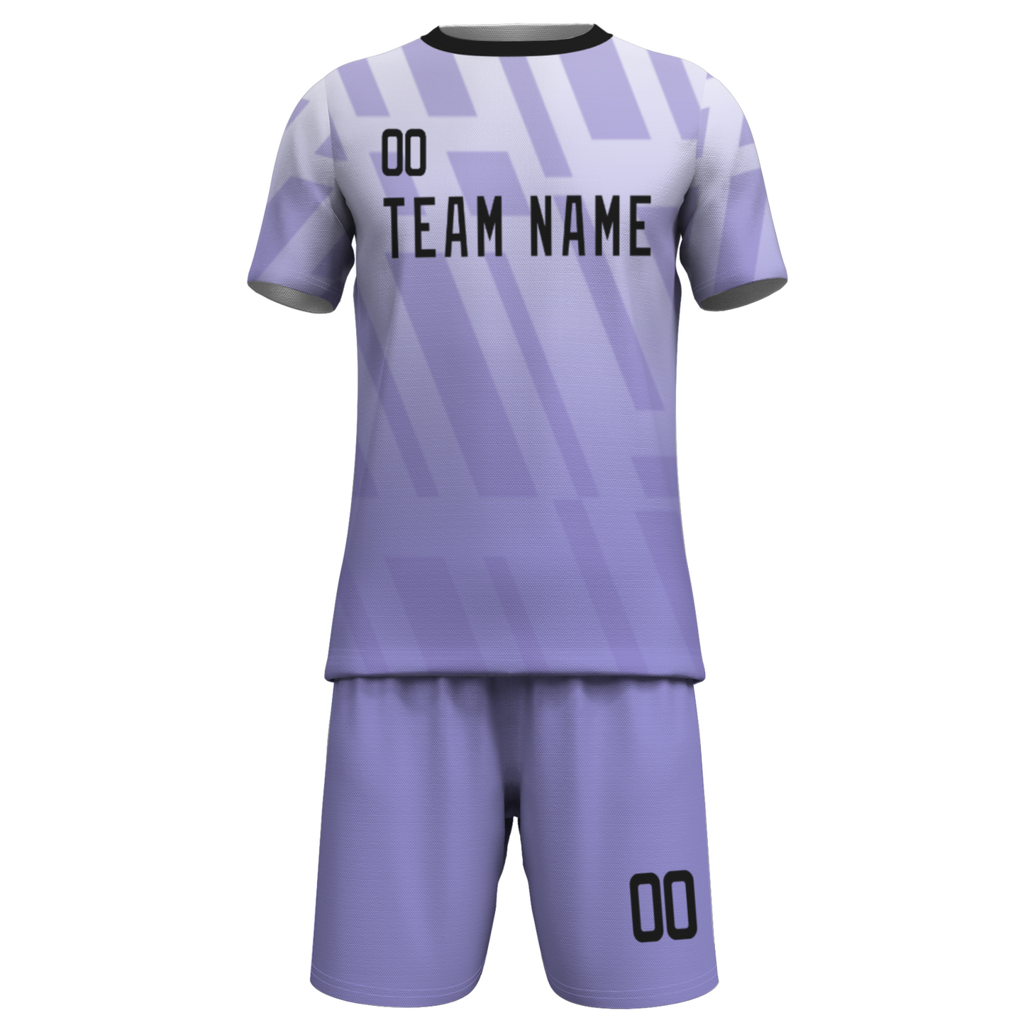 Custom White Black Sublimation Soccer Uniform Jersey