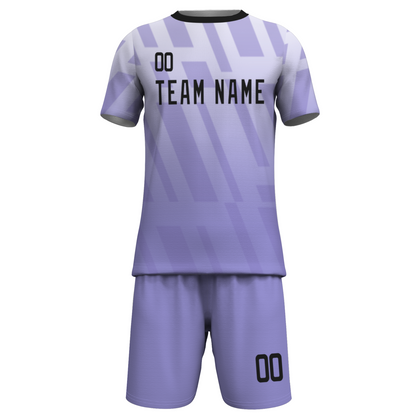Custom White Black Sublimation Soccer Uniform Jersey