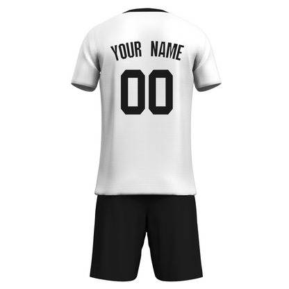 Custom  Fluorescent Green Black Sublimation Soccer Uniform Jersey