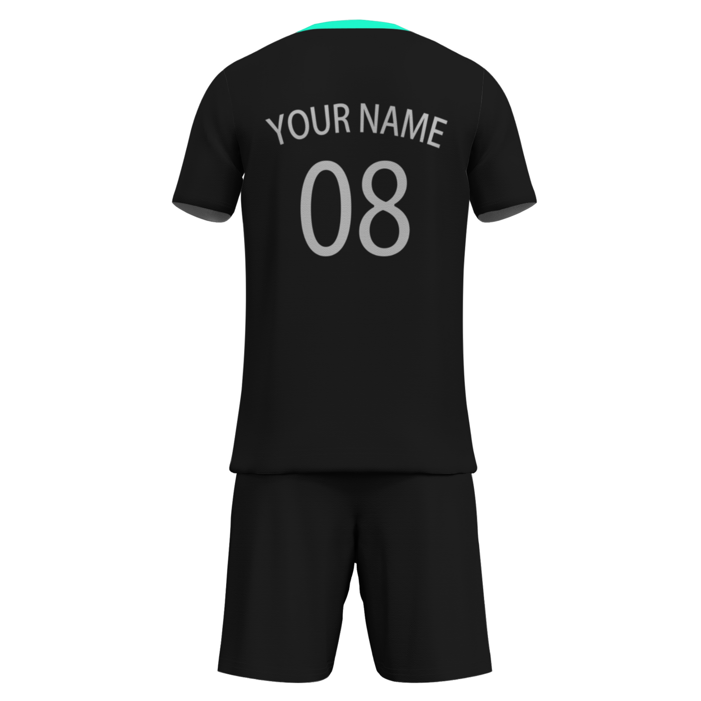 Custom White Black-White Sublimation Soccer Uniform Jersey