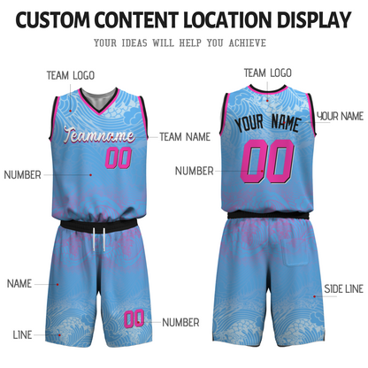 Custom Purple Camouflage White Lilac Basketball Uniform Jersey
