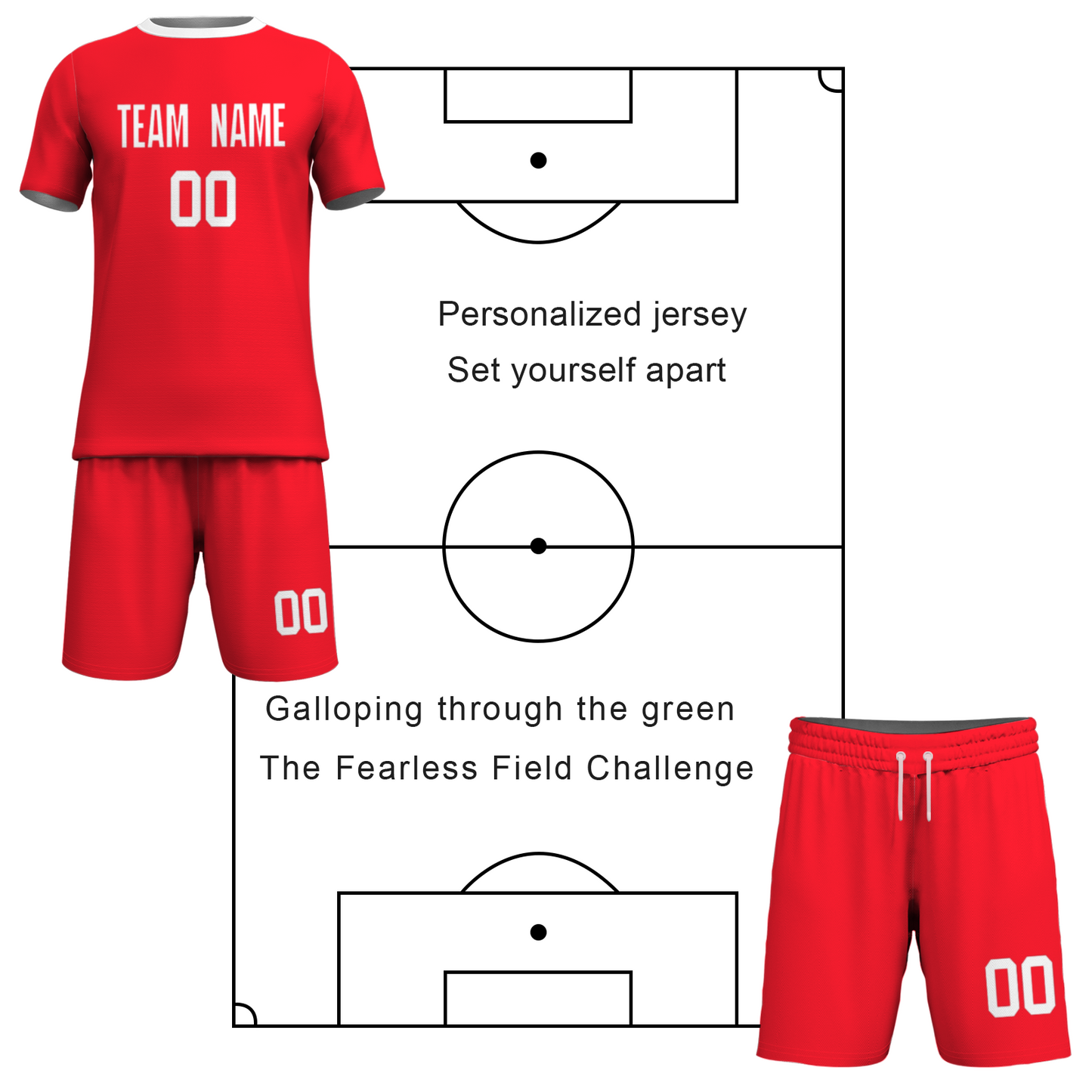 Custom  Fluorescent Green Black Sublimation Soccer Uniform Jersey