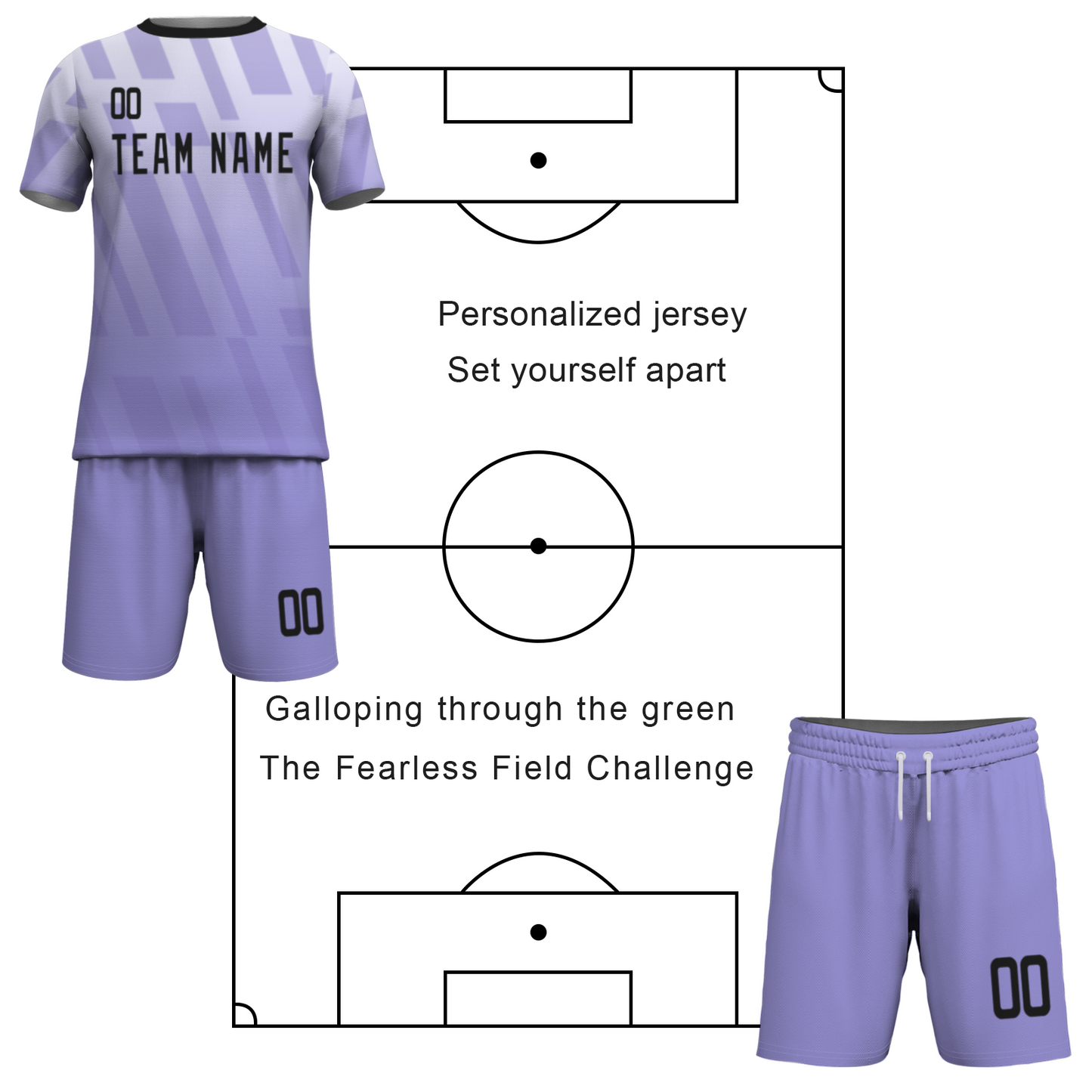 Custom White Black Sublimation Soccer Uniform Jersey