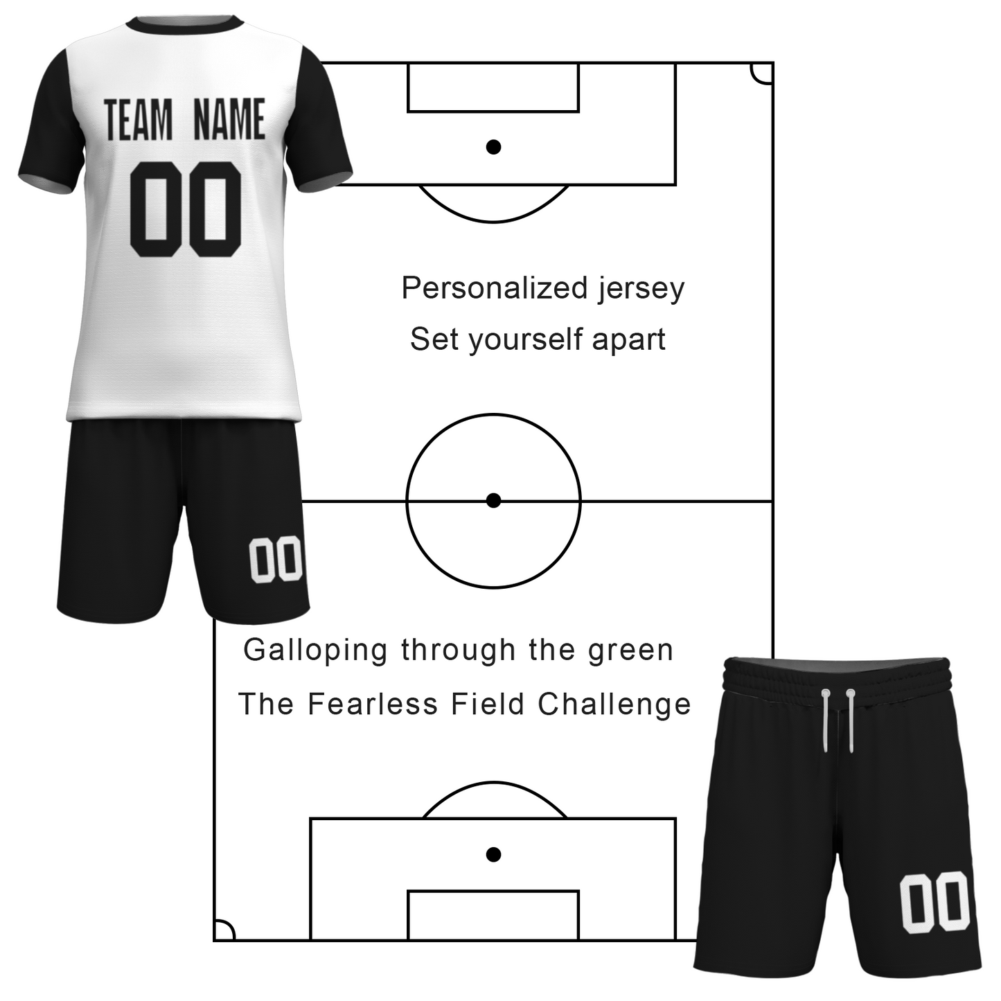 Custom White Yelow Sublimation Soccer Uniform Jersey