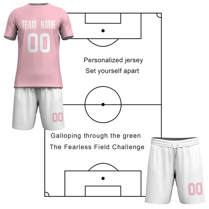 Custom White Yelow Sublimation Soccer Uniform Jersey