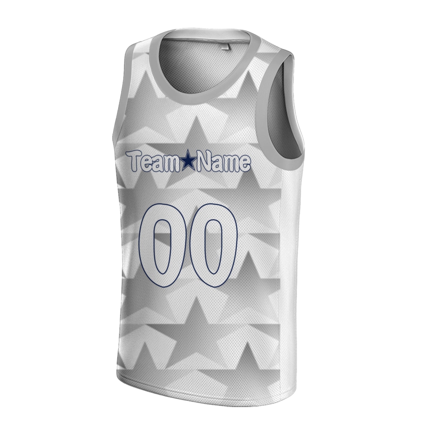 Custom Basketball Jersey - Personalized Star Print Tank Top - Full Sublimation