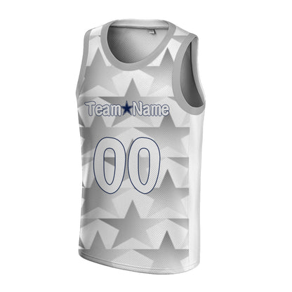 Custom Basketball Jersey - Personalized Star Print Tank Top - Full Sublimation