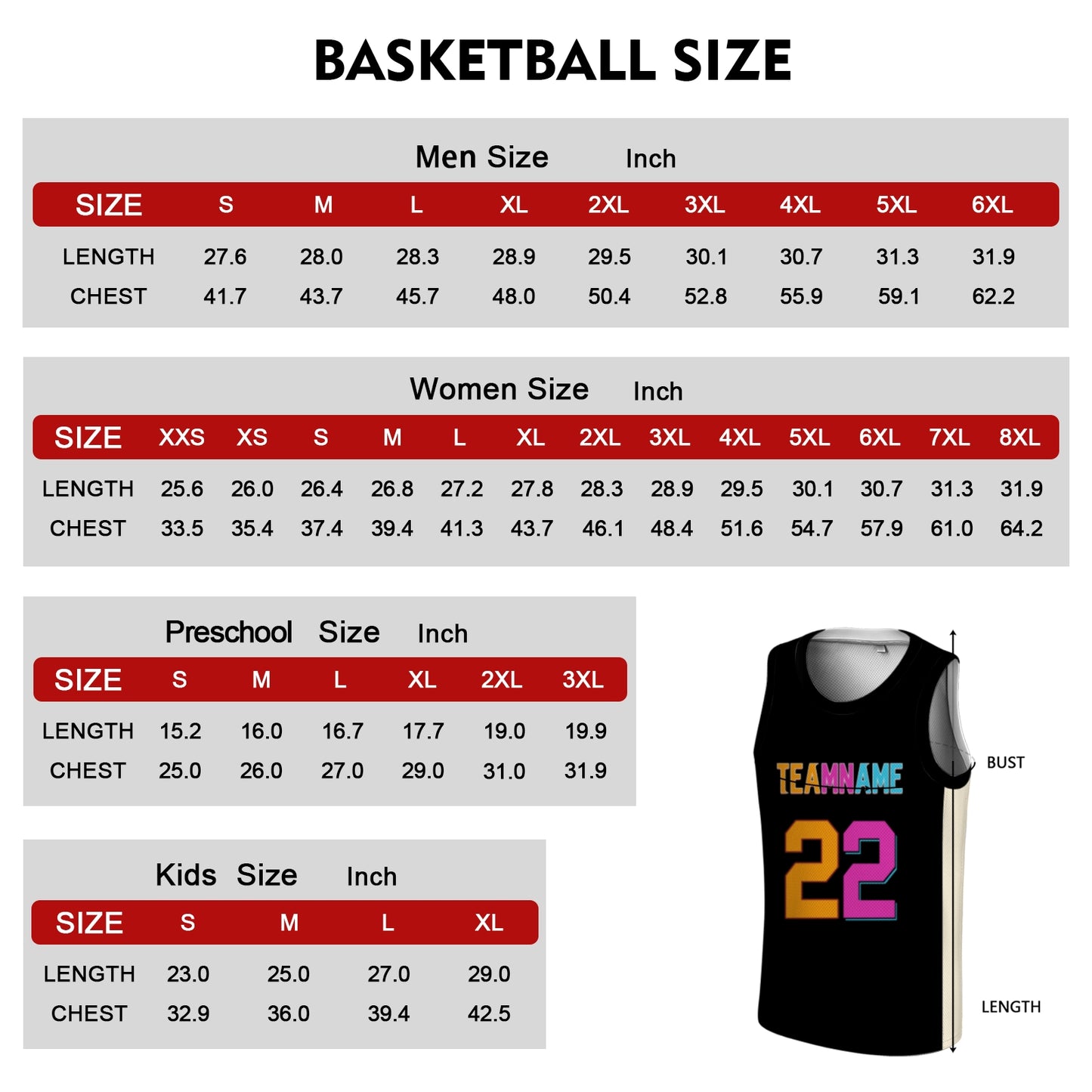 Custom Basketball Jersey - Personalized Black Tank Top with Orange & Pink Graphic - Full Sublimation