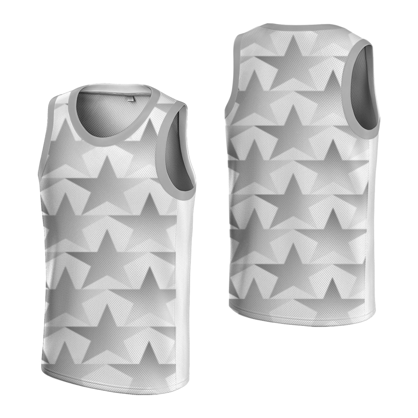 Custom Basketball Jersey - Personalized Star Print Tank Top - Full Sublimation