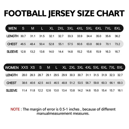 Custom Football Jersey - Navy & Orange Gradient Team Uniform - Full Sublimation