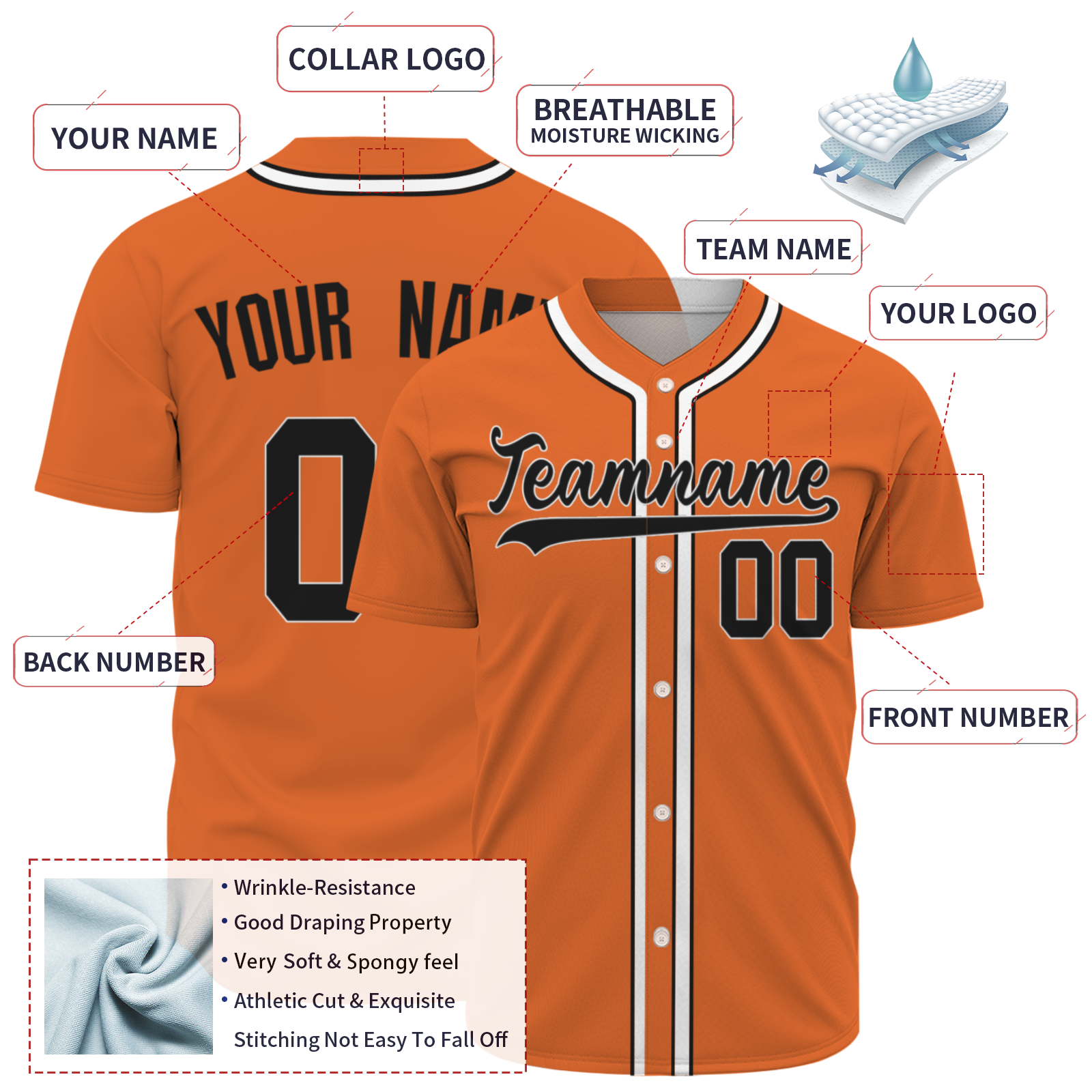 Customized Baseball Jersey for Men, Personalized Baseball Jersey   Custom Sports Fans Shirts Kids Youth Women