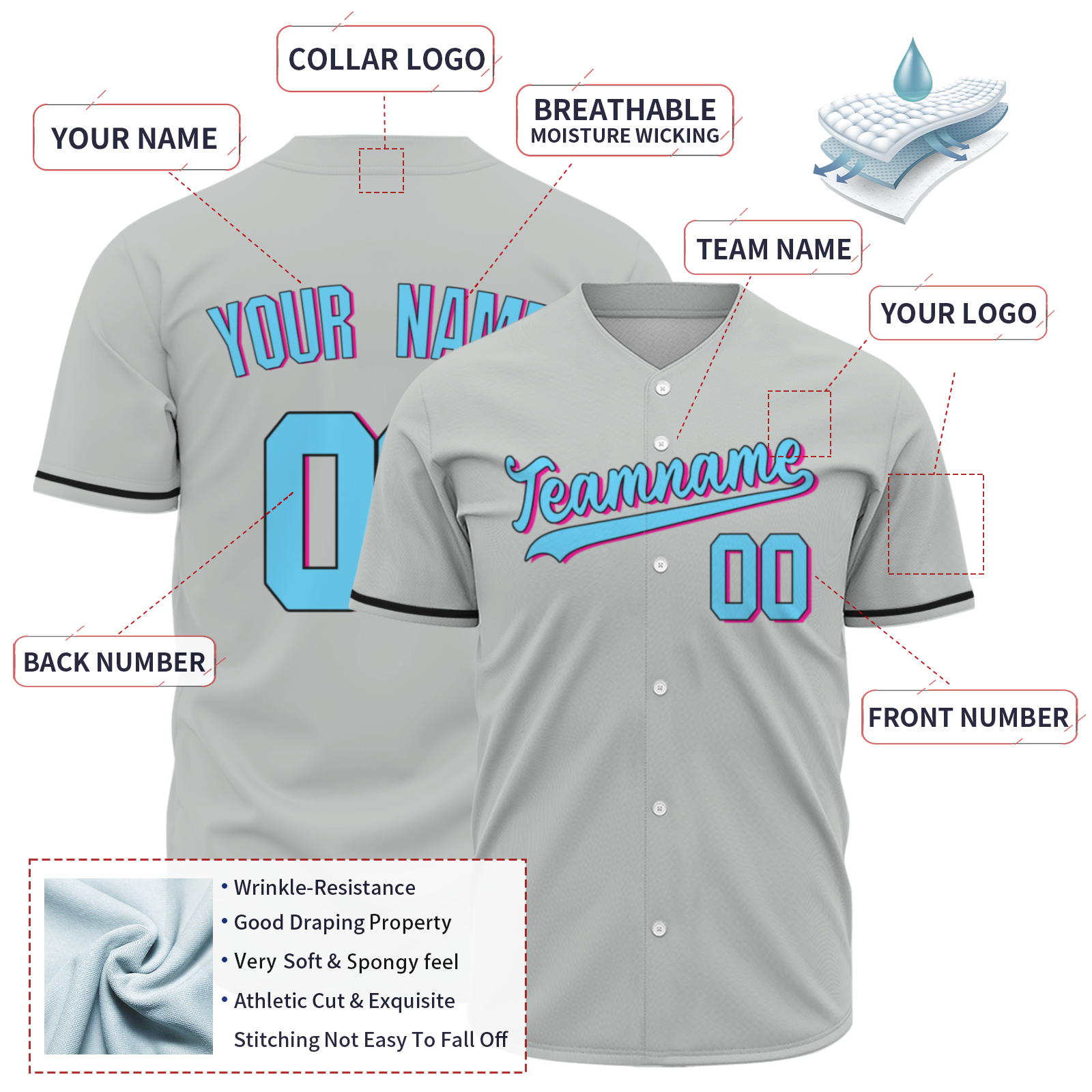 Customized Baseball Jersey for Men, Personalized Baseball Jersey   Custom Sports Fans Shirts Kids Youth Women