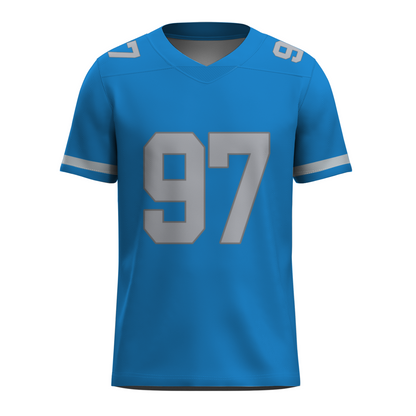 Custom Red White-Orange Authentic Football Jersey