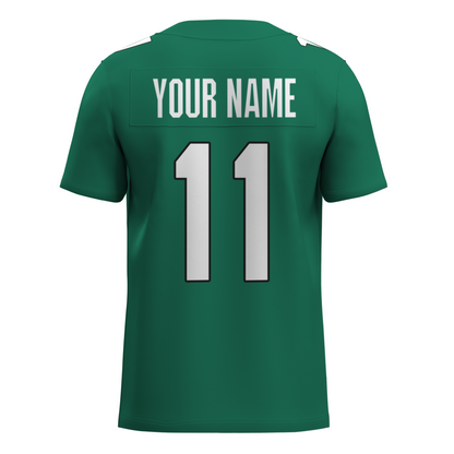 Custom Red White-Orange Authentic Football Jersey